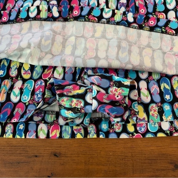 Bamboo Traders Multicolor Flip Flop Ribbon Trim Summer Skort Sz S - Picture 4 of 7